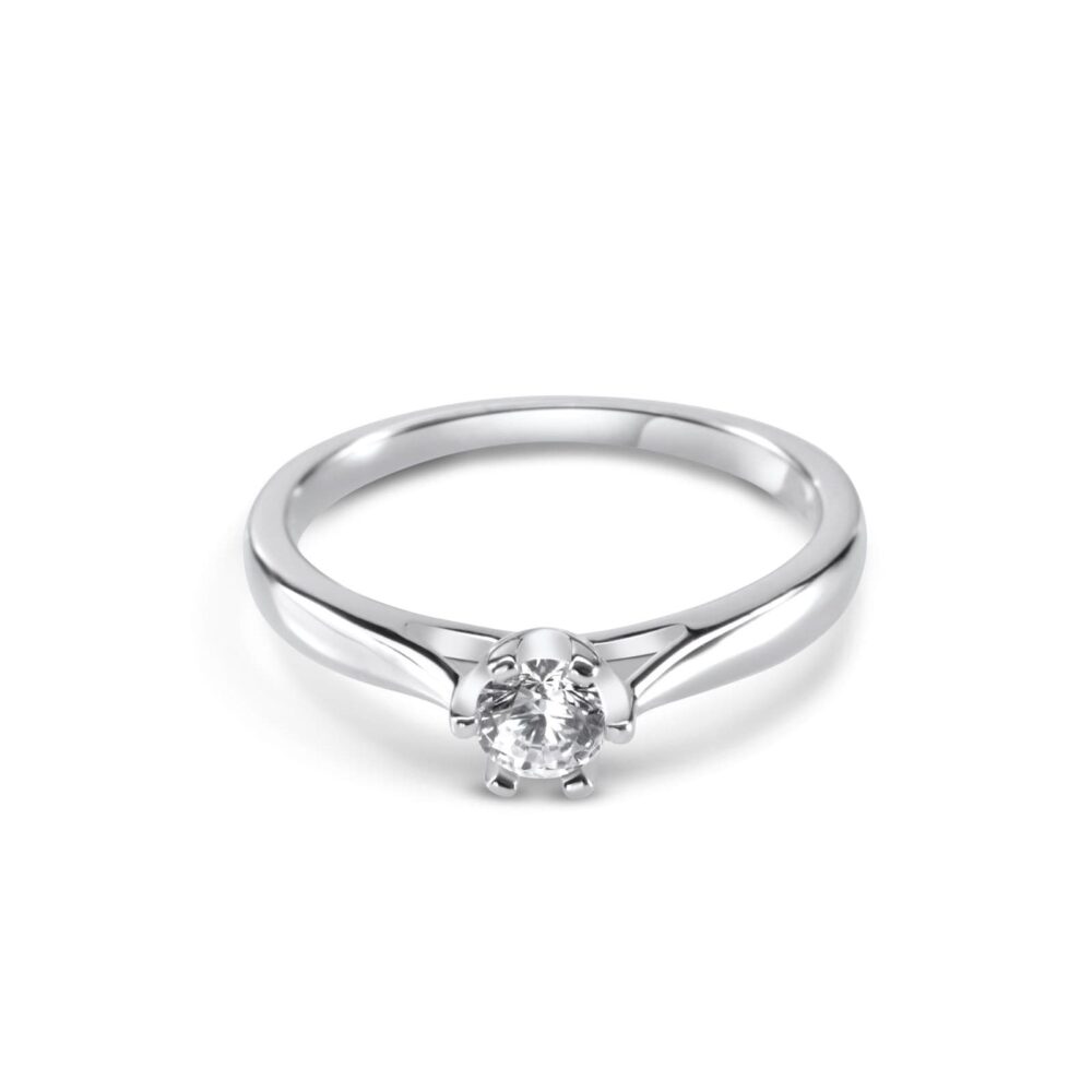 Alternative view of Anello Solitario Chic