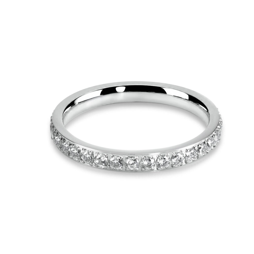 Alternative view of Anello Veretta Shine in acciaio 304L AC089